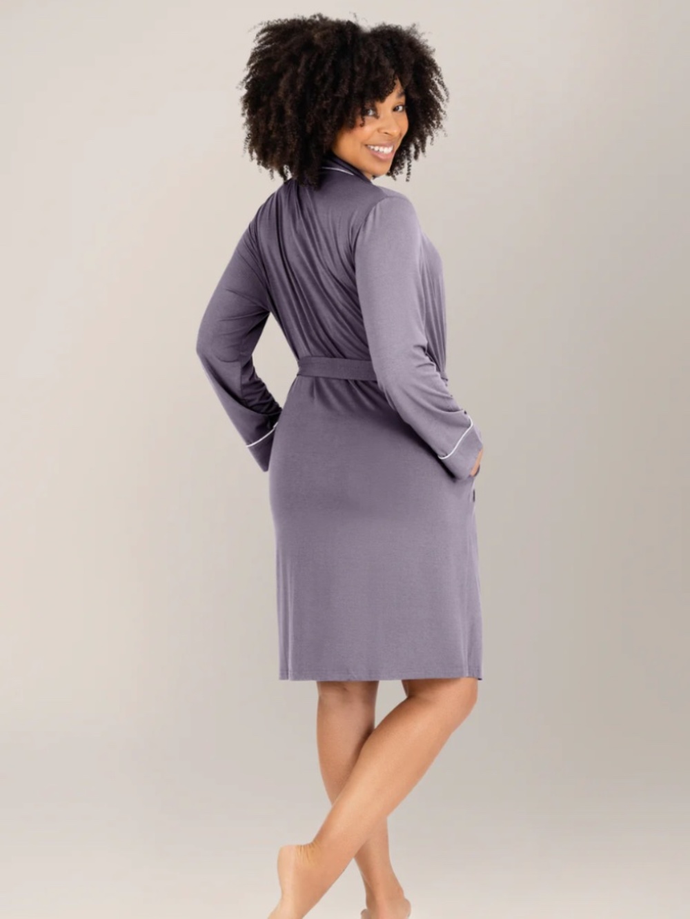 Clea Bamboo Robe - Picture 3 of 12